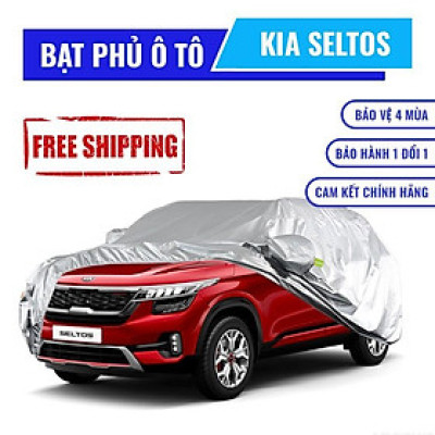 Bạt che phủ xe ô tô 5 chỗ Kia Seltos, Bạt trùm xe hơi 5 chỗ cao cấp chất liệu vải PEVA chống nắng mưa không thấm nước
