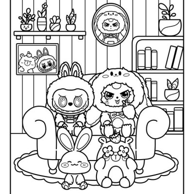 Sách -Tô Màu - Ngôi làng hạnh phúc của Baby Three (VT)