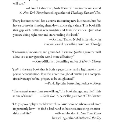 Quit: The Power Of Knowing When To Walk Away