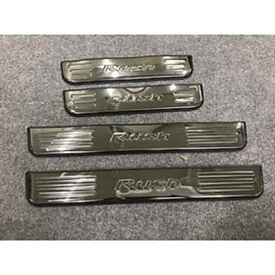 Bộ Nẹp Bước Chân Trong Ngoài Bằng Inox Cho Ô Tô - Rush 2018-2020