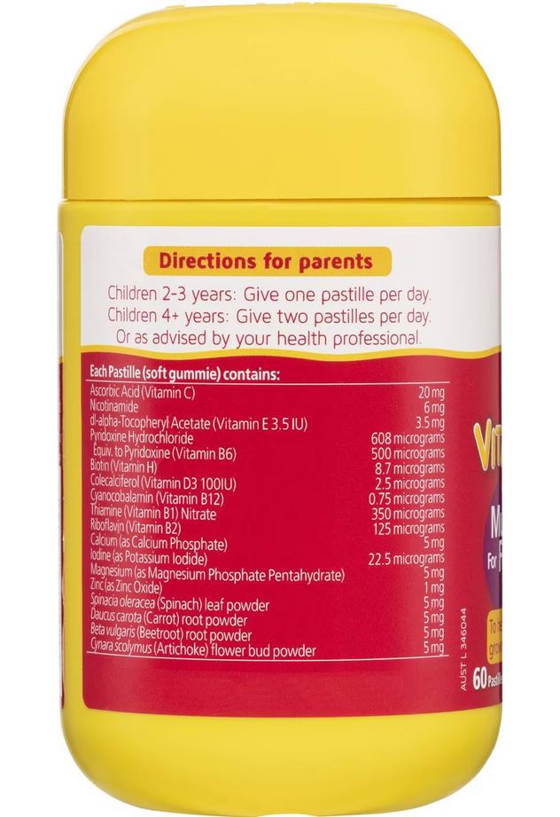 Vitamin tổng hợp cho trẻ biếng ăn Multi Vitamin for Fussy Eaters Nature