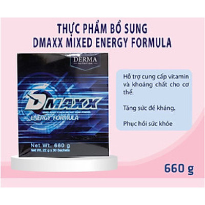 DMAXX thức uống bổ sung vitamin năng lượng có đường DAMODE 13 gói dùng thử màu xanh