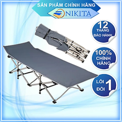 Giường gấp nhỏ gọn, dễ dàng mang theo, thích hợp nhiều không gian văn phòng, cắm trại, thư giãn, chính hãng Nikita