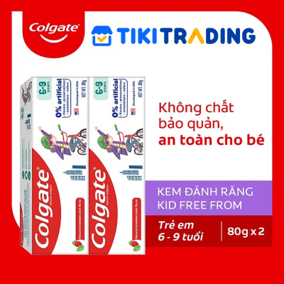 Bộ đôi kem Đánh Răng Colgate Trẻ em thiên nhiên 6-9 tuổi 80G