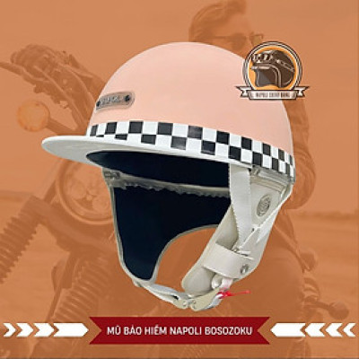 Mũ Bảo Hiểm Napoli Nửa Đầu [FREESHIP] [CHÍNH HÃNG] Nón Bảo Hiểm Napoli Bosozoku Japan Style Vintage
