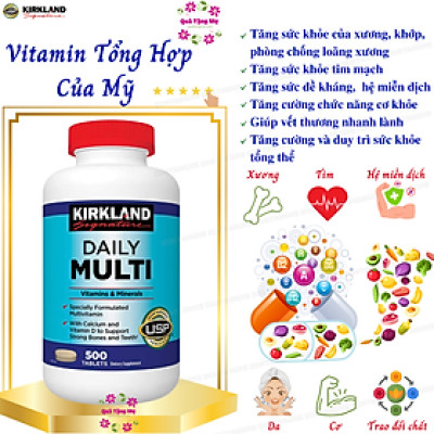 Vitamina Tổng hợp Kirkland Daily Multi Vitamins - Mỹ - QuaTangMe Extaste