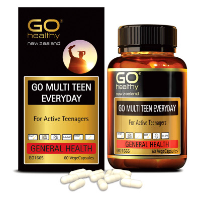 GO MULTI TEEN EVERYDAY 30 VIÊN – Viên uống cho tuổi teen nhập khẩu chính hãng GO Healthy New Zealand