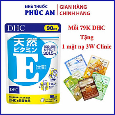 Viên uống bổ sung vitamin E DHC Nhật Bản 30 - 90 ngày giúp chống lão hoá, đẹp da