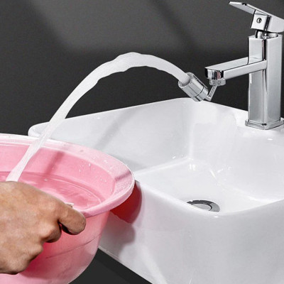 Đầu gắn vòi rửa chén KG47 tăng áp vòi xoay 720 độ lắp vòi nước bồn rửa mặt lavabo 2 chế độ xả, tiết kiệm nước- Hàng chính hãng