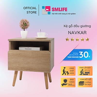 Tủ Đầu Giường Đẹp Hiện Đại SMLIFE Navkar