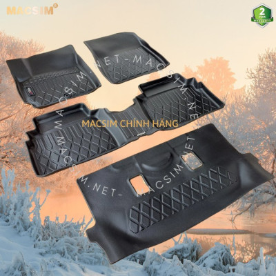 Thảm lót sàn xe ô tô Hyundai Stargazer 2023+(sd) Nhãn hiệu Macsim chất liệu nhựa TPE cao cấp màu đen