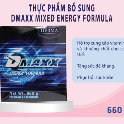 DMAXX thức uống bổ sung vitamin năng lượng có đường DAMODE 5 gói dùng thử màu xanh