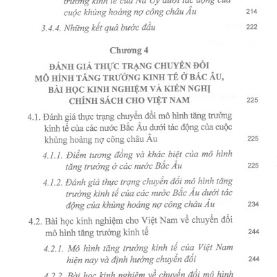 Chuyển Đổi Mô Hình Tăng Trưởng Kinh Tế Ở Một Số Nước Bắc Âu Dưới Tác Động Của Cuộc Khủng Hoảng Nợ Công Châu Âu (Sách chuyên khảo)