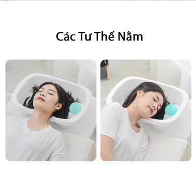 Chậu Gội Đầu Tại Giường KUNBE, Chậu Gội Đầu Tại Nhà Thông Minh Cho Mọi Người - Tặng Lược Massage Và Cốc Gội Đầu