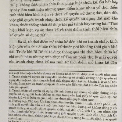 Thời Hiệu, Thừa Kế Và Thực Tiễn Xét Xử