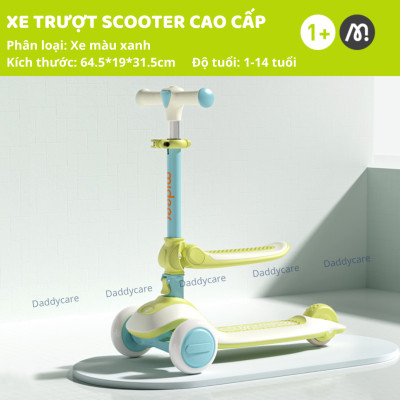 Xe Scooter Mideer, xe trượt cao cấp gấp gọn có ghế ngồi cho bé