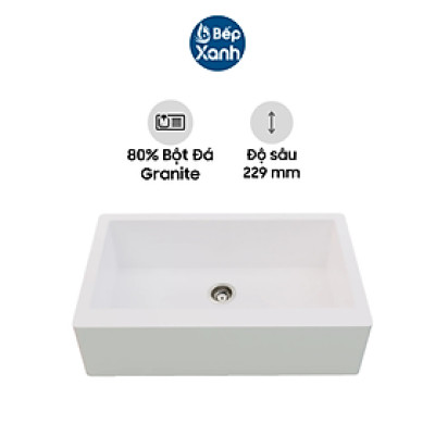 Chậu Rửa Chén Carysil REC1 - 80% Bột Đá Granite Tự Nhiên - Hàng Chính Hãng