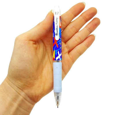 Bút Bi Funny Pen 0.7 mm Quantum - Mực Xanh (Mẫu Màu Giao Ngẫu Nhiên)