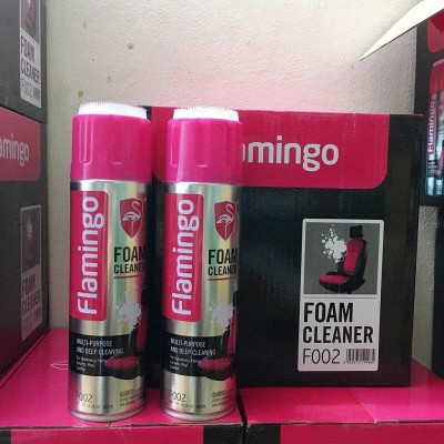 Combo 2 Chai Xịt Tẩy Vệ Sinh & Dưỡng Bóng Nội Thất Ô Tô Flamingo F002 và F096 vệ sinh ghế da và làm sạch Sofa