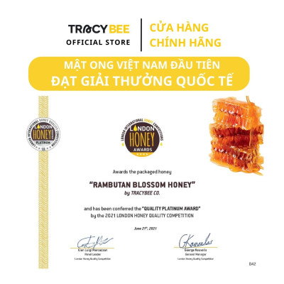 Mật ong chôm chôm Tracybee 95gr