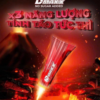DMAXX thức uống bổ sung vitamin năng lượng không đường DAMODE 70 gói màu đỏ mỗi gói 2,2gr