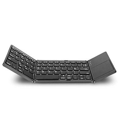 Bàn Phím Không Dây Mini Gấp Gọn Bluetooth Tích Hợp Touchpad B033 - Hàng Nhập Khẩu