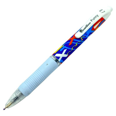 Bút Bi Funny Pen 0.7 mm Quantum - Mực Xanh (Mẫu Màu Giao Ngẫu Nhiên)