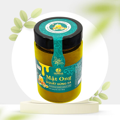 Mật ong Quất Gừng Sả Honeco 500g
