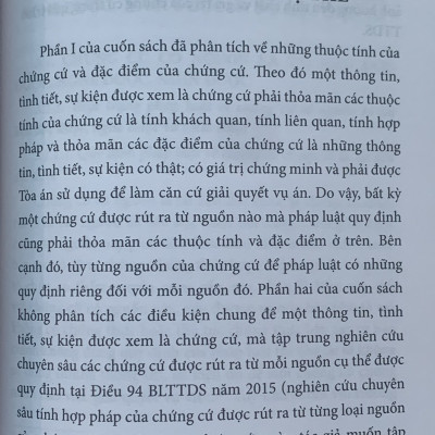 Chứng cứ trong tố tụng dân sự Việt Nam (Sách chuyên khảo)