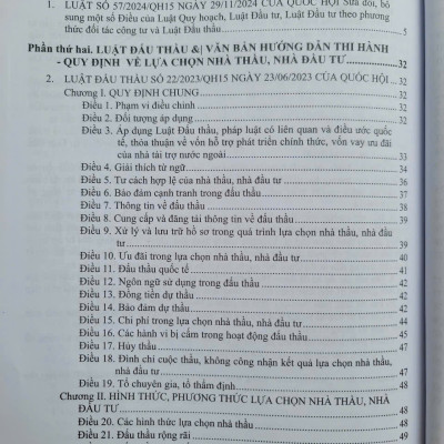 Sách Luật Đấu Thầu sửa đổi, bổ sung và Văn Bản Hướng Dẫn Thi Hành - V2535D