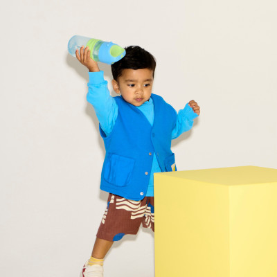 Bình Uống Nước Tommee Tippee On The Go Straw 500ml – Cho Bé Từ 18 Tháng, Xanh Dương