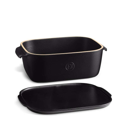 Hộp Đựng Phô Mai Có Nắp Emile Henry EH718760 30,5 x 20,5 x 11cm Màu Đen Truffle Hàng chính hãng