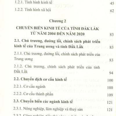 Kinh Tế - Xã Hội Tỉnh Đắk Lắk Từ Năm 2004 Đến Năm 2020