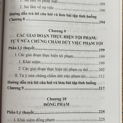 Hướng dẫn môn học Luật Hình Sự  -Tập 1 - Phần Chung 