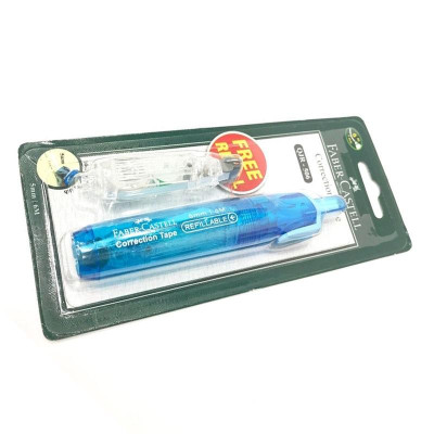 Bút Xoá Kéo Bấm QJR 506-6M - Blue + 1 Refill