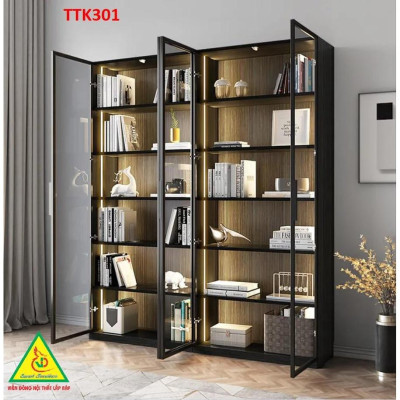 Tủ trang trí cánh kính TTK301 - Nội thất lắp ráp Viễn Đông ADV