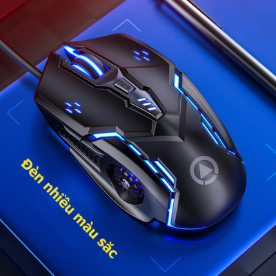 Chuột máy tính có dây G5 ES, chuột gaming DPI 4 cấp độ, hiệu ứng đèn nền 7 màu- Hàng nhập khẩu
