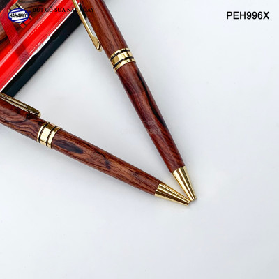 Bút Ký Gỗ Sưa Đỏ - Đẳng Cấp Của Người Thành Đạt/ May Mắn/ Bình An - PEH996X