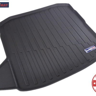 Thảm lót cốp xe ô tô Audi A3 2020 nhãn hiệu Macsim chất liệu TPV cao cấp màu đen