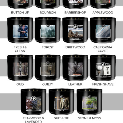 Nến ly 3 bấc sáp đậu nành For Men Goose Creek (411g) - Driftwood