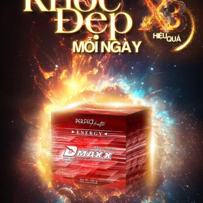 DMAXX thức uống bổ sung vitamin năng lượng không đường DAMODE 70 gói màu đỏ mỗi gói 2,2gr