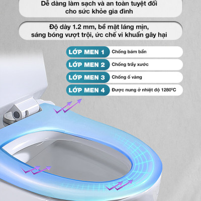 BỒN CẦU TREO TƯỜNG EUROVINTO CAO CẤP MÃ BM1004