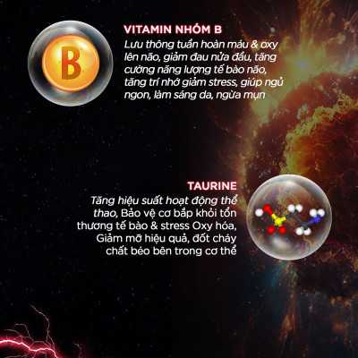 DMAXX thức uống bổ sung vitamin năng lượng không đường DAMODE 3 gói dùng thử màu đỏ