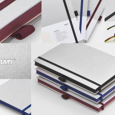 Gift Set Lamy Notebook A5 Softcover Grey + Lamy Al-Star Purple - GSNAl008