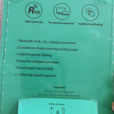 CHUỘT BLUETOOTH CHỐNG ỒN SIMETECH V7100B - HÀNG CHÍNH HÃNG GIAO MÀU NGẪU NHIÊN