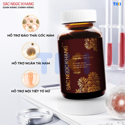 Viên uống Sắc Ngọc Khang ++ (120 viên) dòng cao cấp giúp chống lão hóa, giảm nám sạm và cân bằng nội tiết tố
