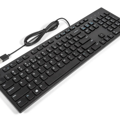 Bàn Phím Có Dây Dell KB216 - Đen - Hàng Chính Hãng