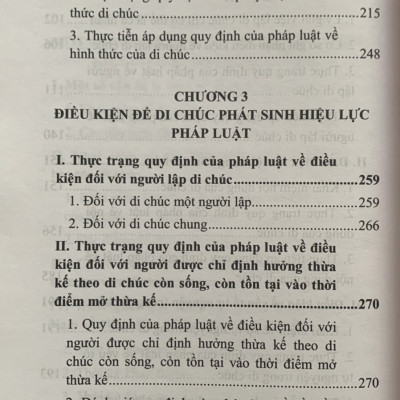 Di chúc và điều kiện có hiệu lực của di chúc
