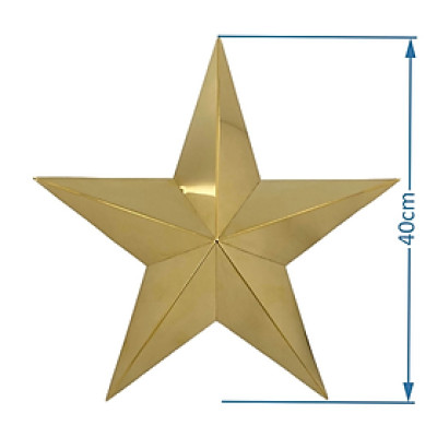 Ngôi sao inox vàng NSI40 40cm 0.8mm