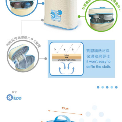 TÚI GIỮ NHIỆT Ủ ẤM BÌNH SỮA CHO BÉ HAI NGĂN KUKU - KU5448